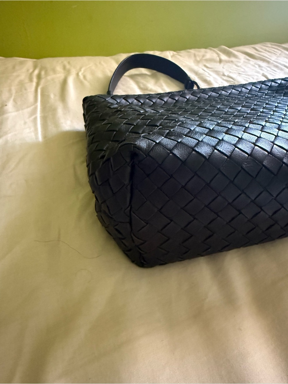 Bottega Veneta Olimpia handbag black Intrecciato woven leather. - Picture 11 of 12
